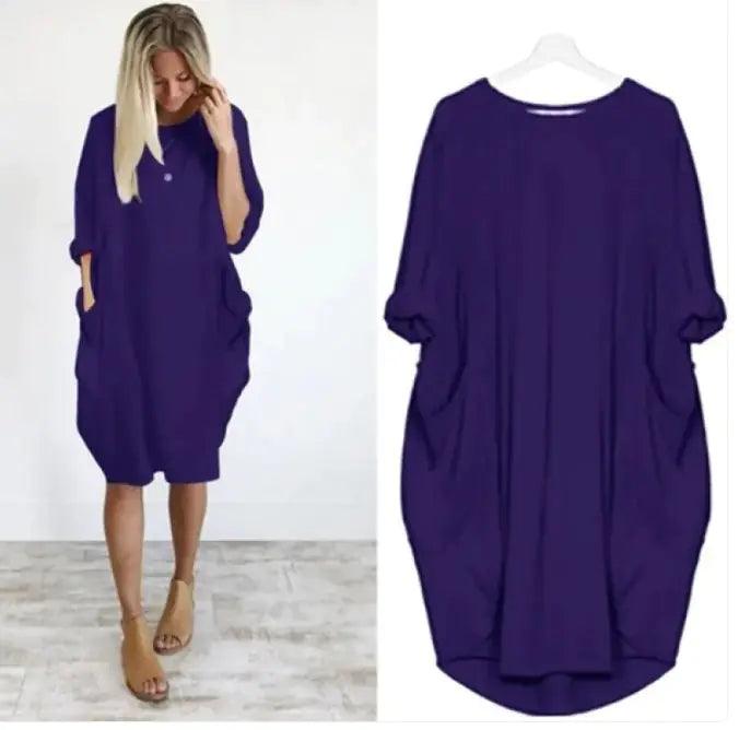 Casual Mid-length Dress - Emporium WRJJ