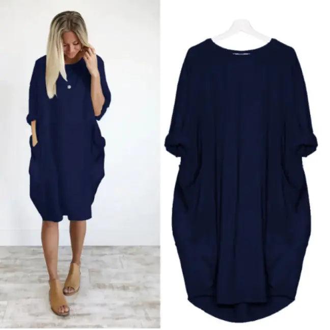 Casual Mid-length Dress - Emporium WRJJ