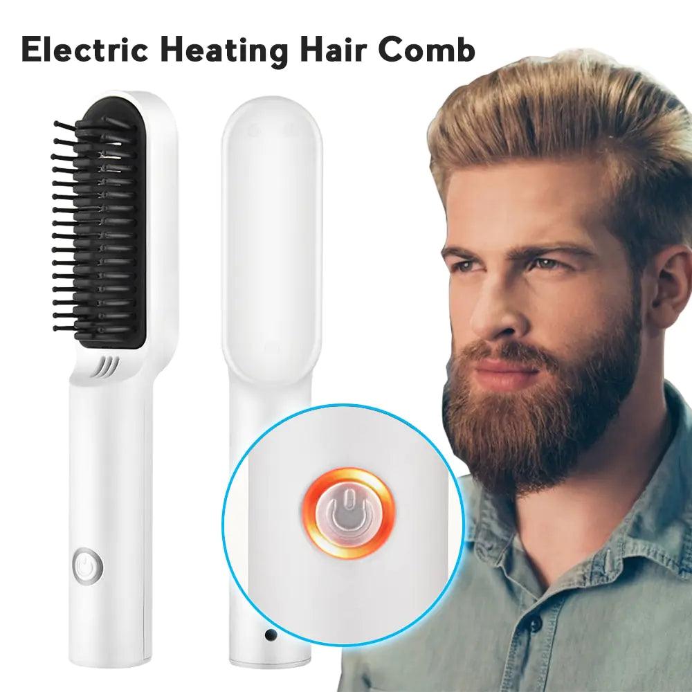 Ceramic Electric Hair Brush - Emporium WRJJ