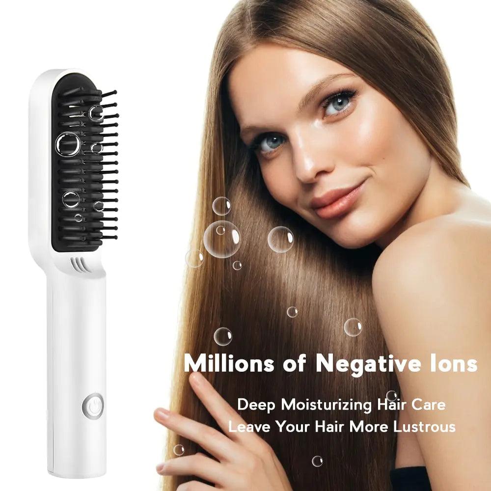 Ceramic Electric Hair Brush - Emporium WRJJ