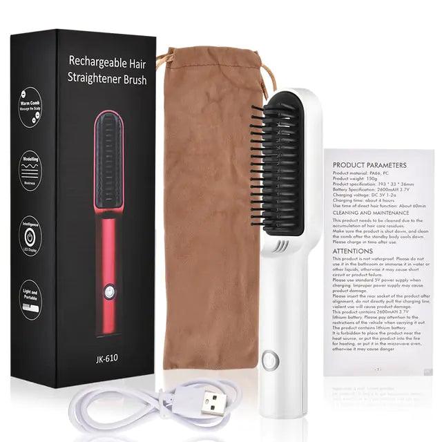 Ceramic Electric Hair Brush - Emporium WRJJ