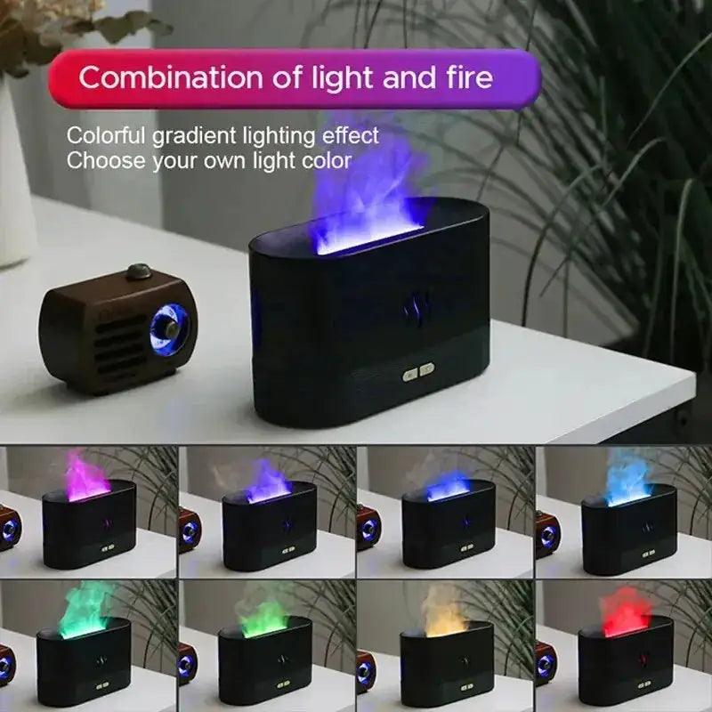 Colourful Flame Ultrasonic Air Humidifier - Emporium WRJJ