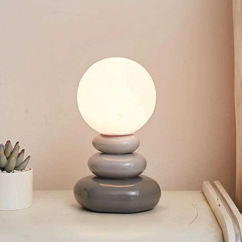 Creative Stacked Stone Bedside Lamp - Emporium WRJJ