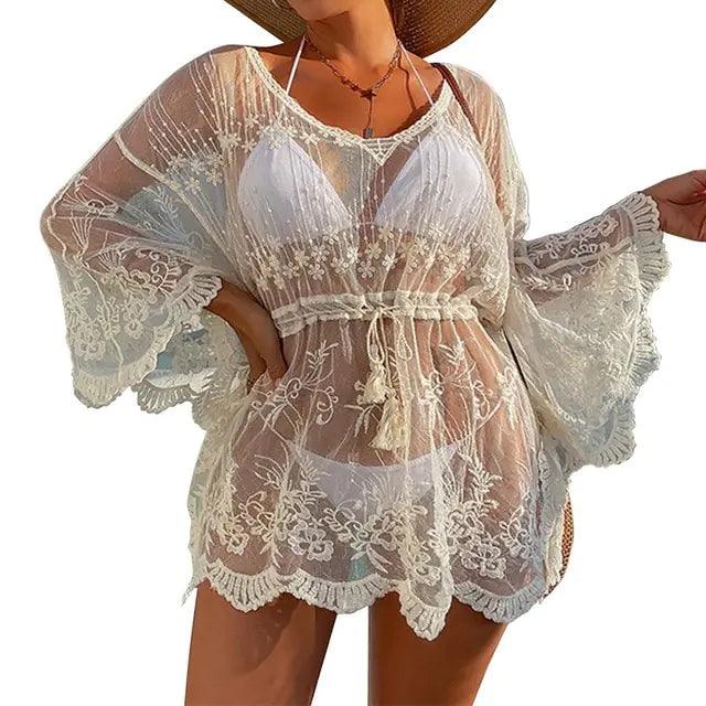 Crochet Swimsuit Beach Dress - Emporium WRJJ