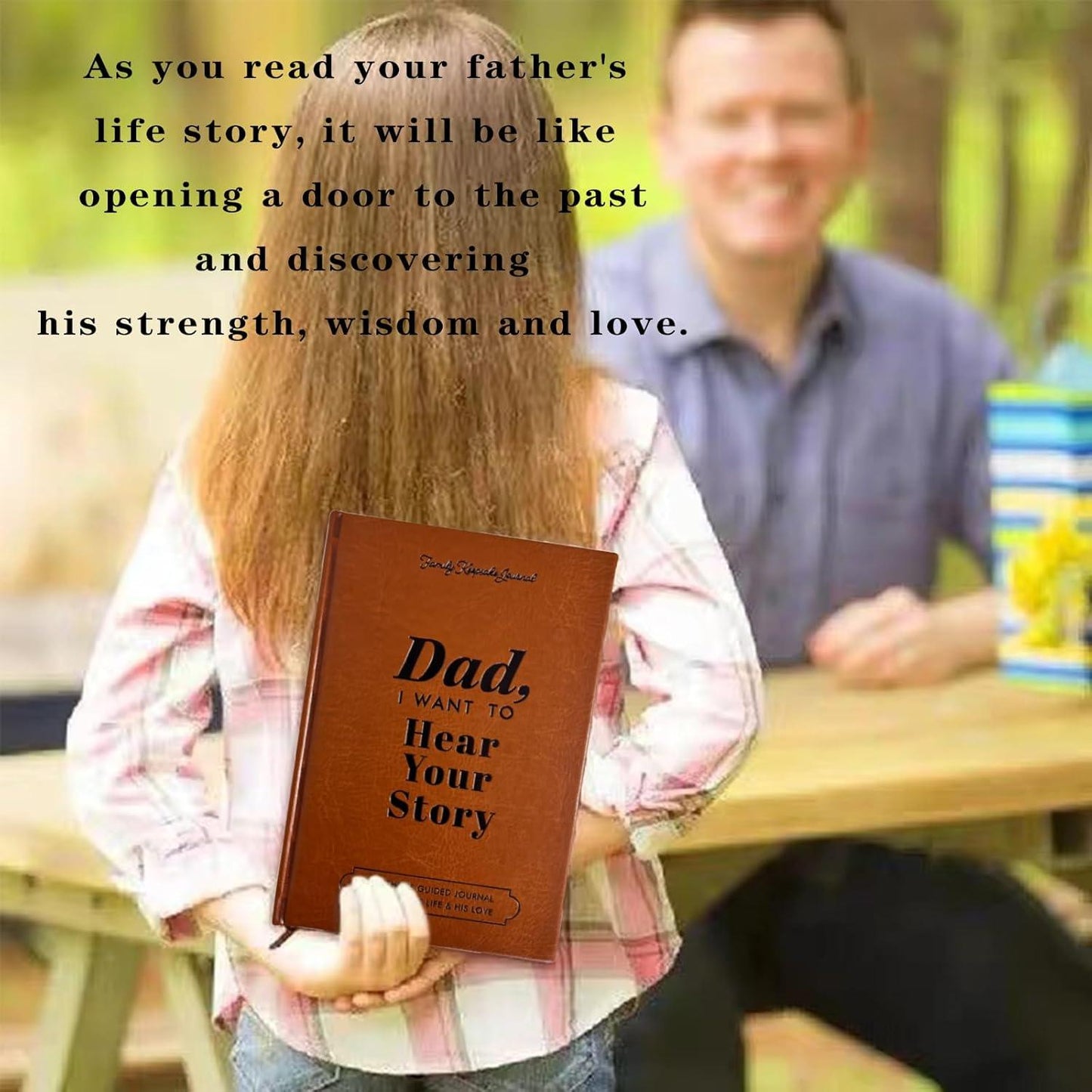 Dad " I want to hear your Story' Leather Notebook - Emporium WRJJ