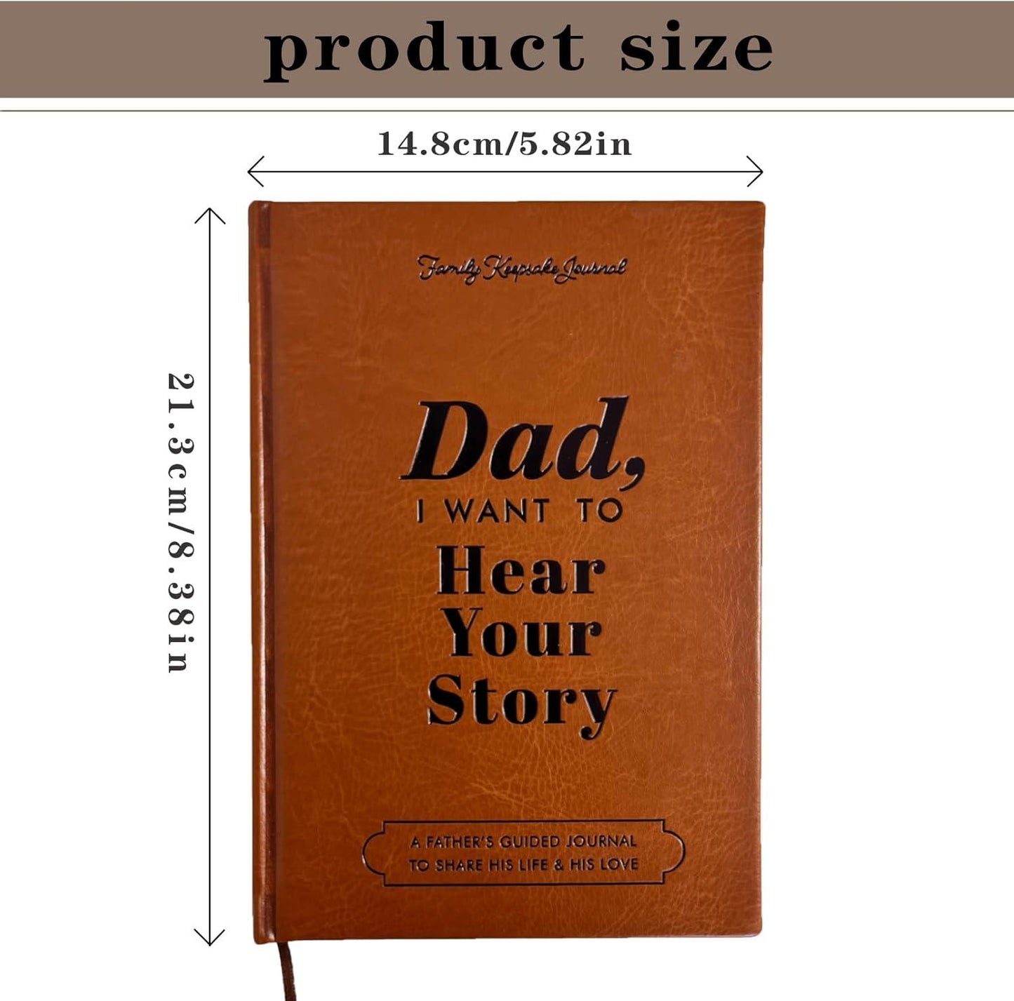 Dad " I want to hear your Story' Leather Notebook - Emporium WRJJ