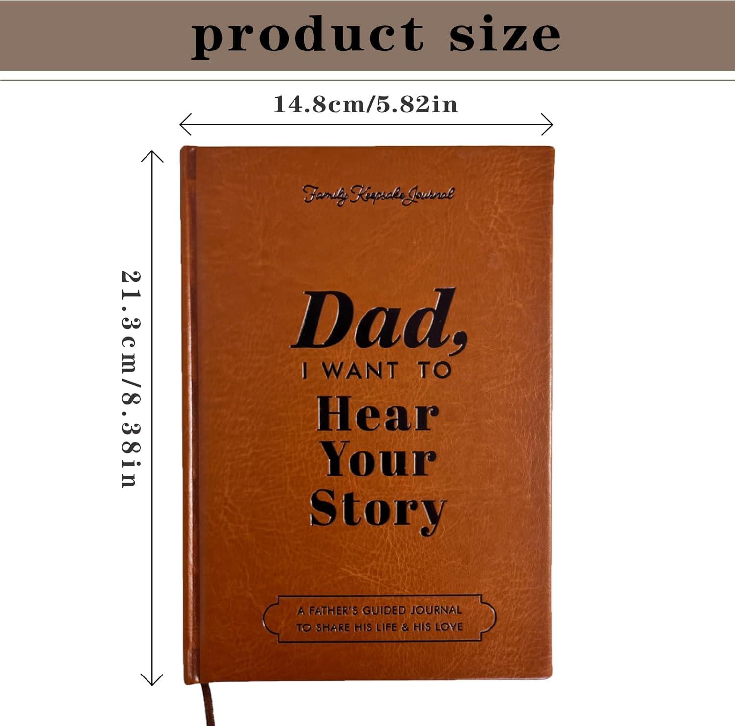 Dad " I want to hear your Story' Leather Notebook - Emporium WRJJ