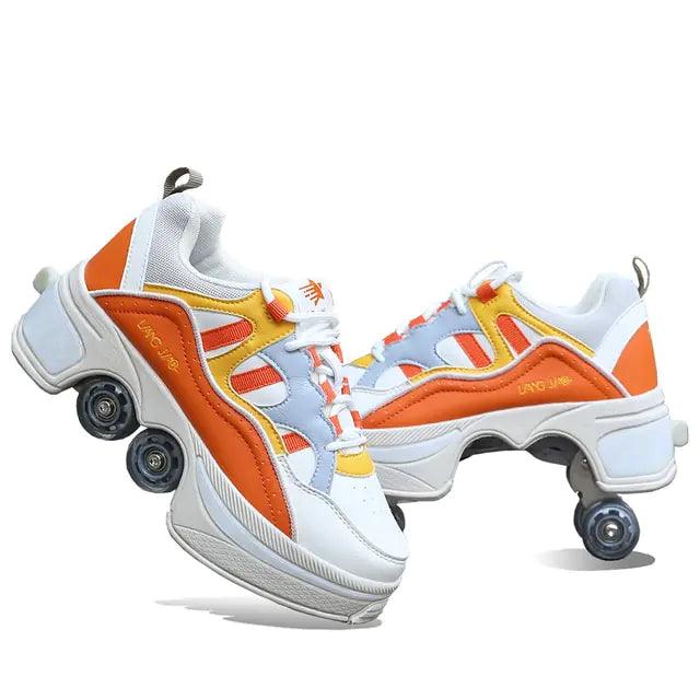 Deformation Retractable Roller Skate Shoes - Emporium WRJJ