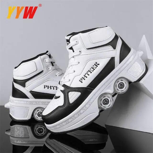 Deformation Retractable Roller Skate Shoes - Emporium WRJJ