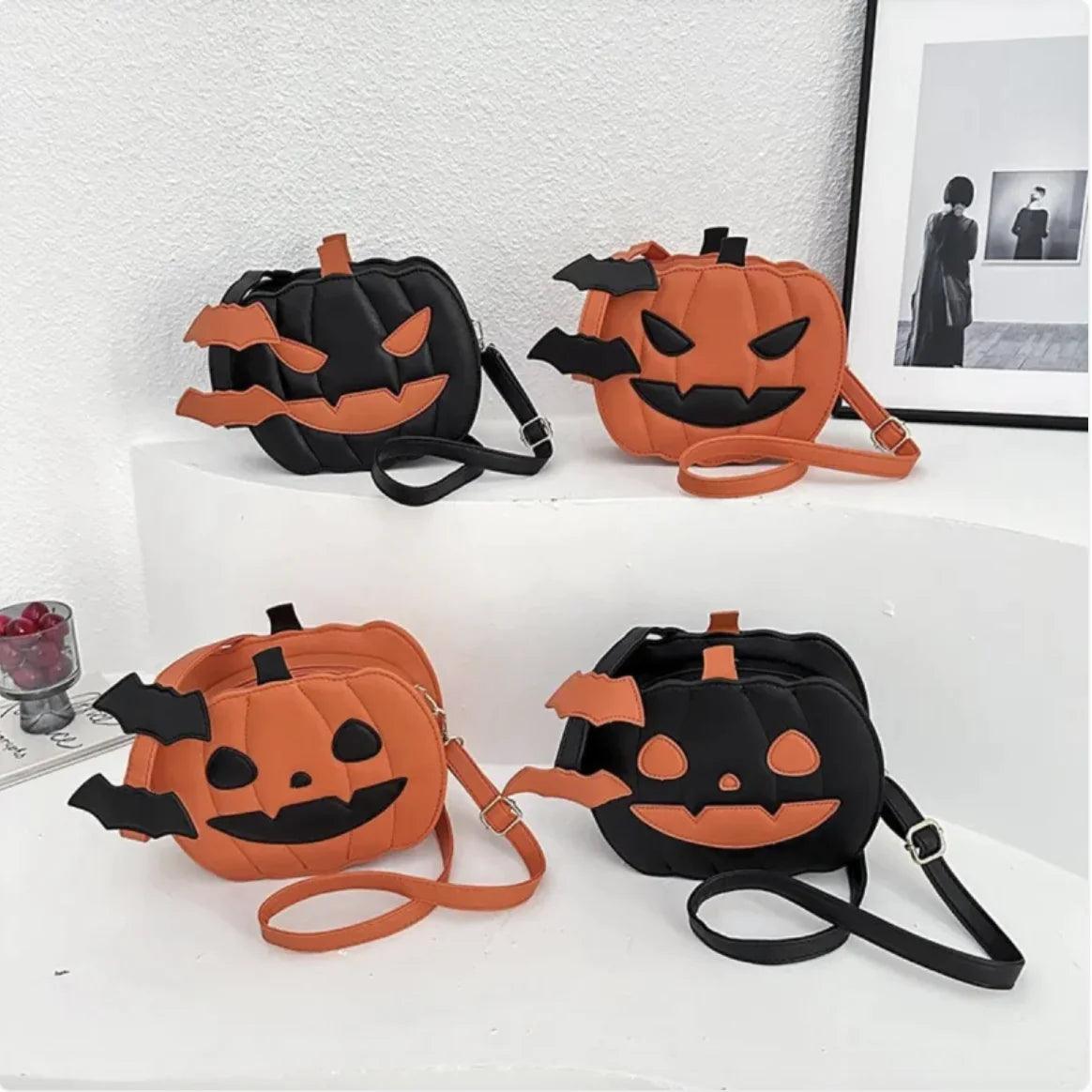 Halloween Pumpkin Crossbody Bag - Novelty Shoulder Purse