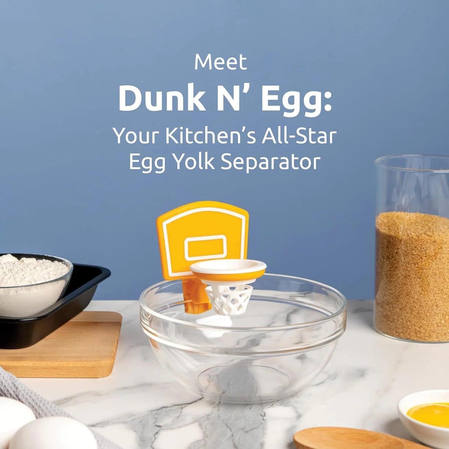 Eggcellent Shot: Kitchen Basketball Hoop Egg Separator - Emporium WRJJ