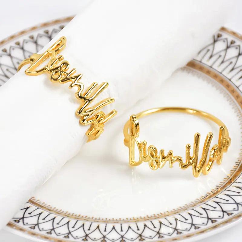 Eid Mubarak Muslim Napkin Rings - Emporium WRJJ