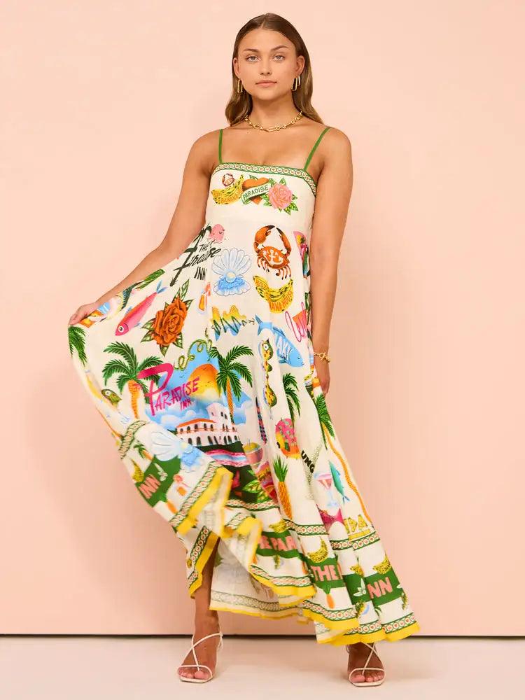 Flowy Paradise Dress - Emporium WRJJ