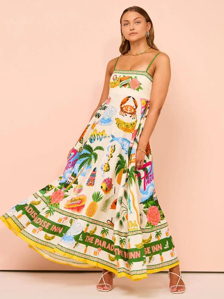 Flowy Paradise Dress - Emporium WRJJ