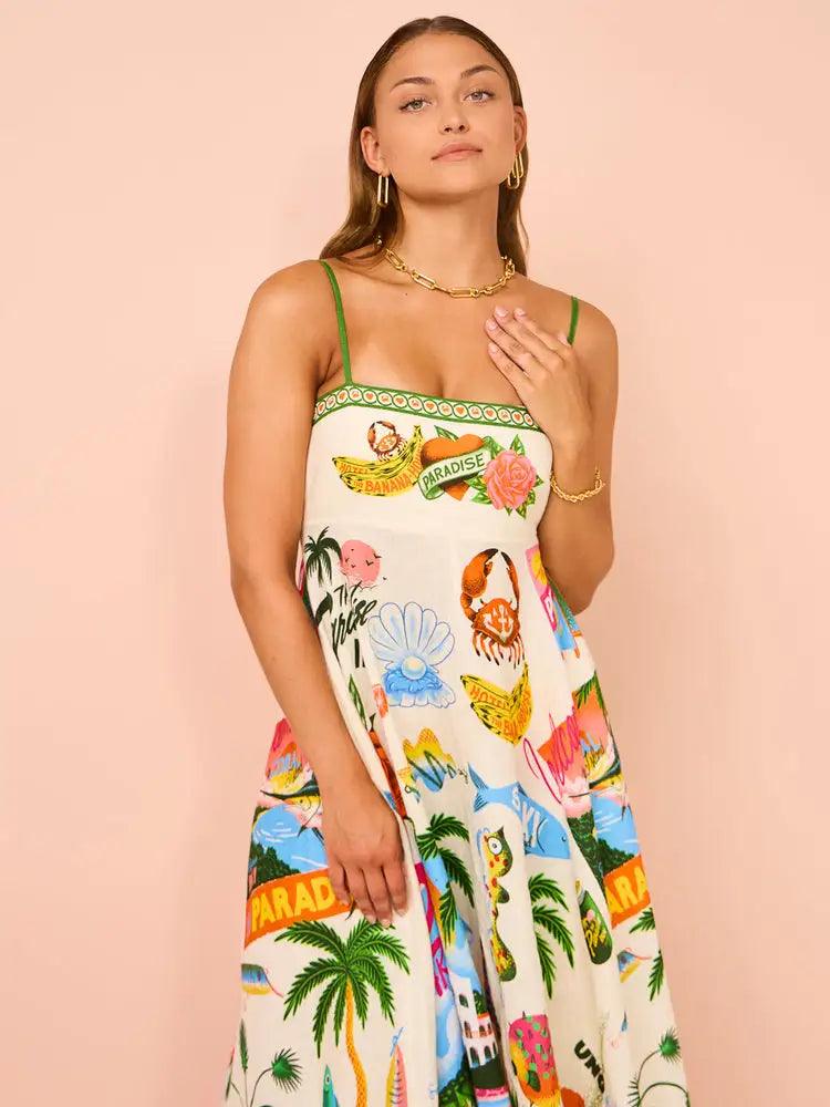 Flowy Paradise Dress - Emporium WRJJ