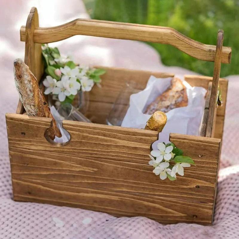 Folding Picnic Basket / Table - Emporium WRJJ