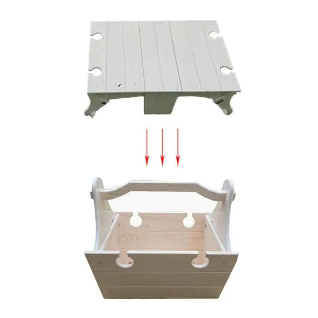 Folding Picnic Basket / Table - Emporium WRJJ