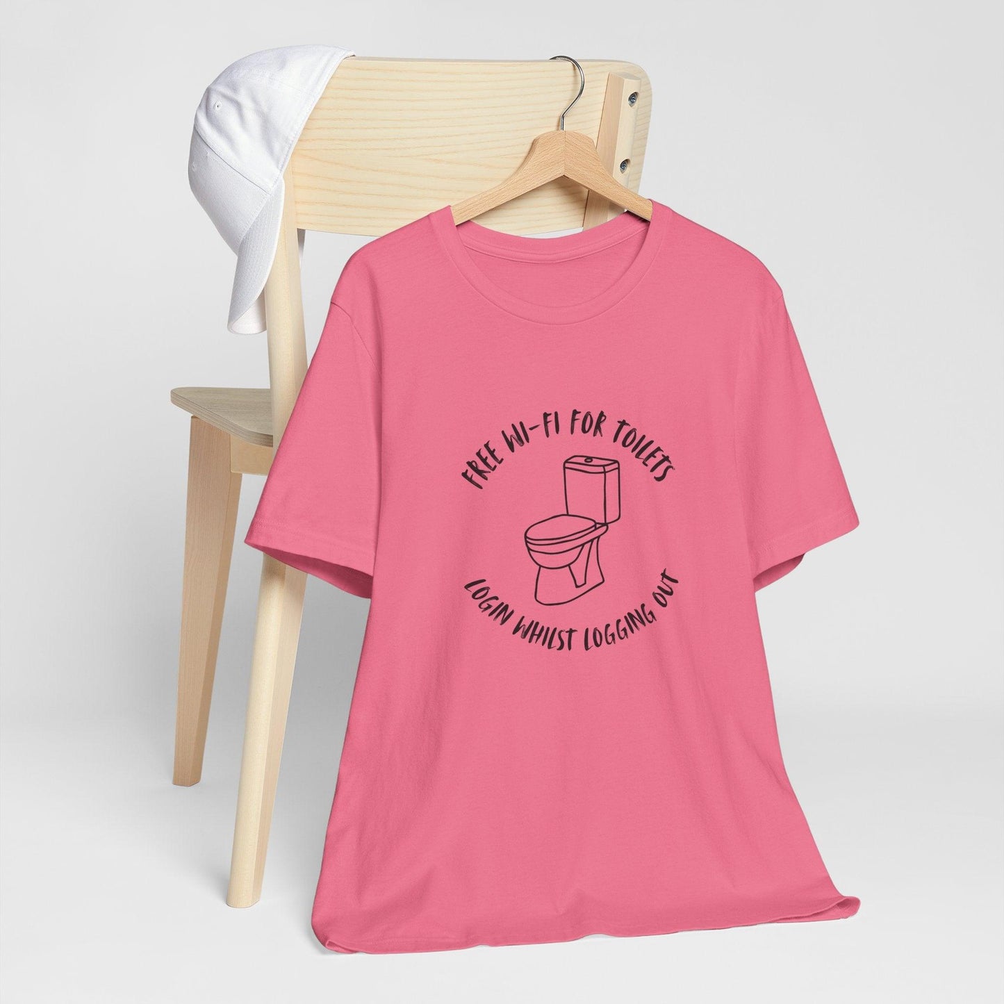 Free Wi-Fi in Toilets Unisex Jersey Short Sleeve Tee - Emporium WRJJ