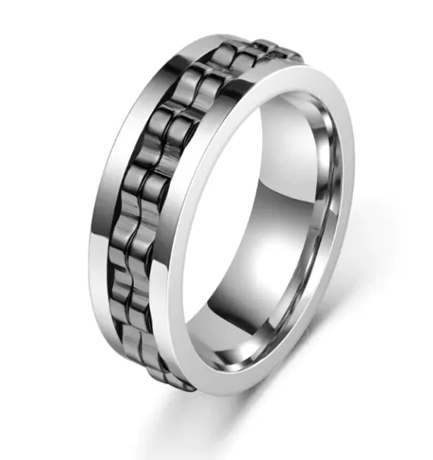 Titanium Spinner Ring For Men