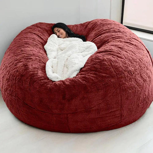 Giant Fluffy Fur Bean Bag - Emporium WRJJ