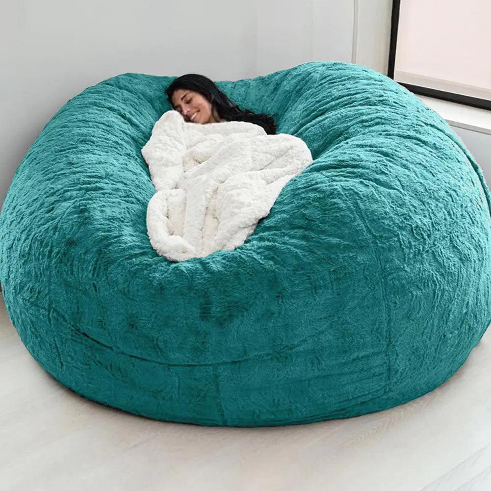 Giant Fluffy Fur Bean Bag - Emporium WRJJ