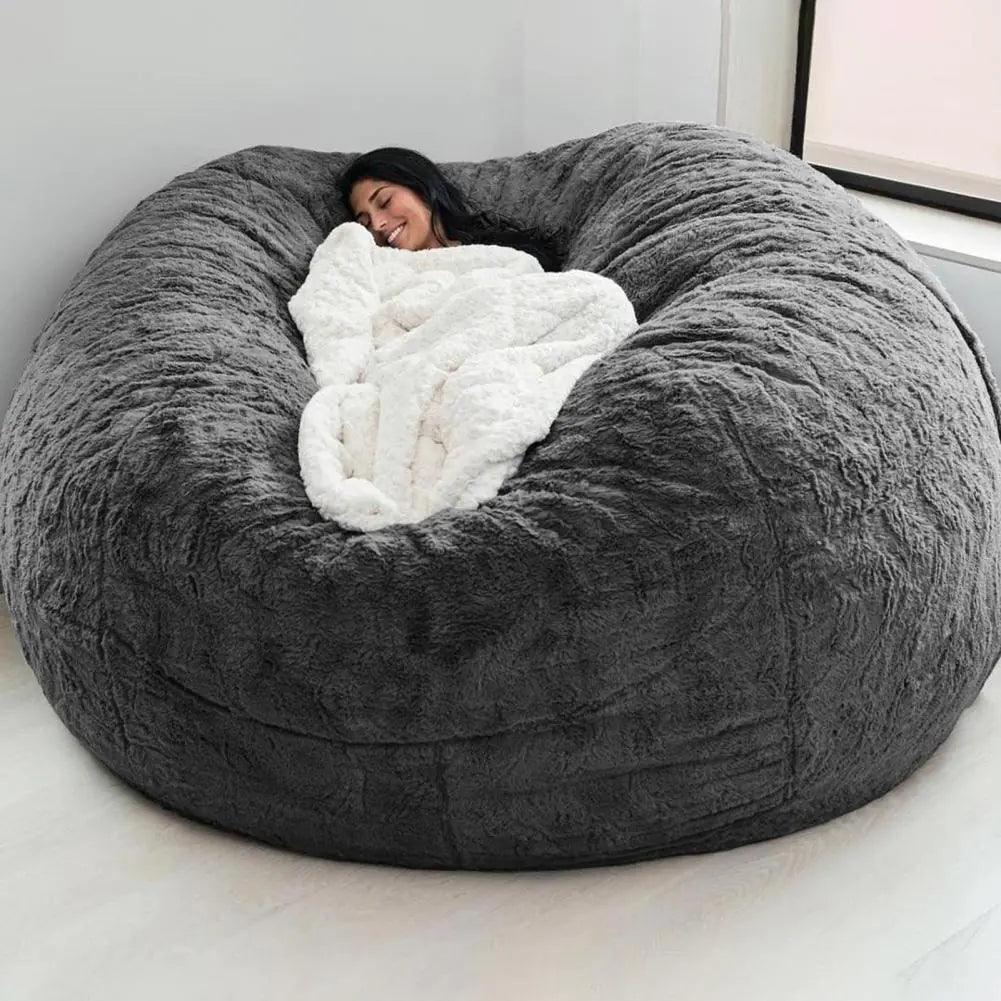 Giant Fluffy Fur Bean Bag - Emporium WRJJ