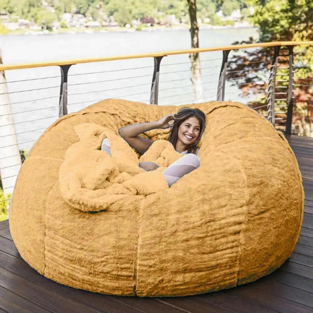 Giant Fluffy Fur Bean Bag - Emporium WRJJ