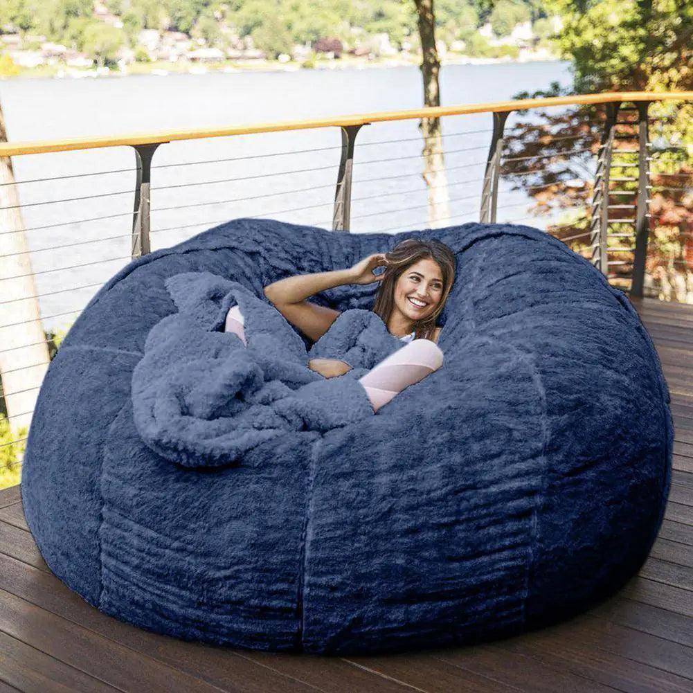 Giant Fluffy Fur Bean Bag - Emporium WRJJ