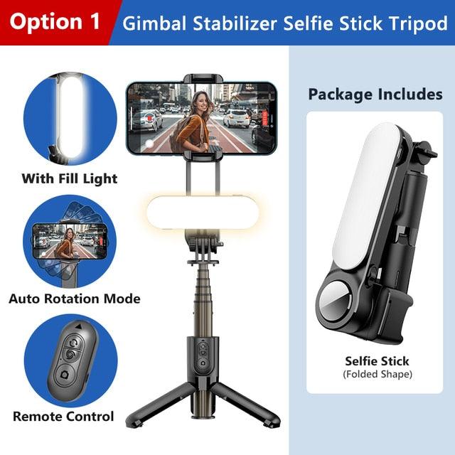 Gimbal Stabilizer Selfie Stick Tripod - Emporium WRJJ