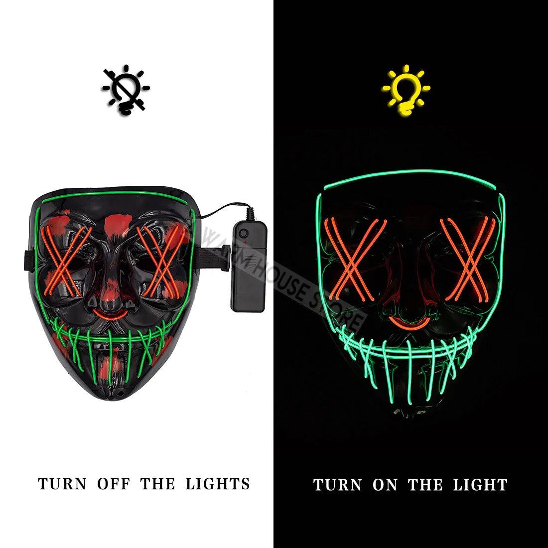 Halloween LED Mask - Emporium WRJJ