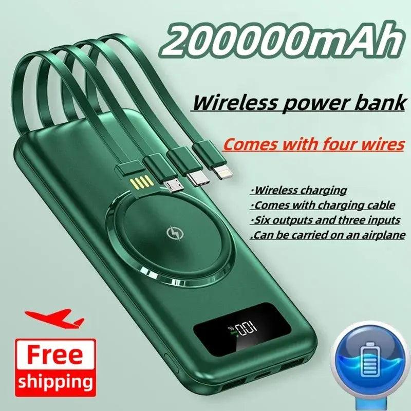 High-Capacity Wireless Power Bank - Emporium WRJJ