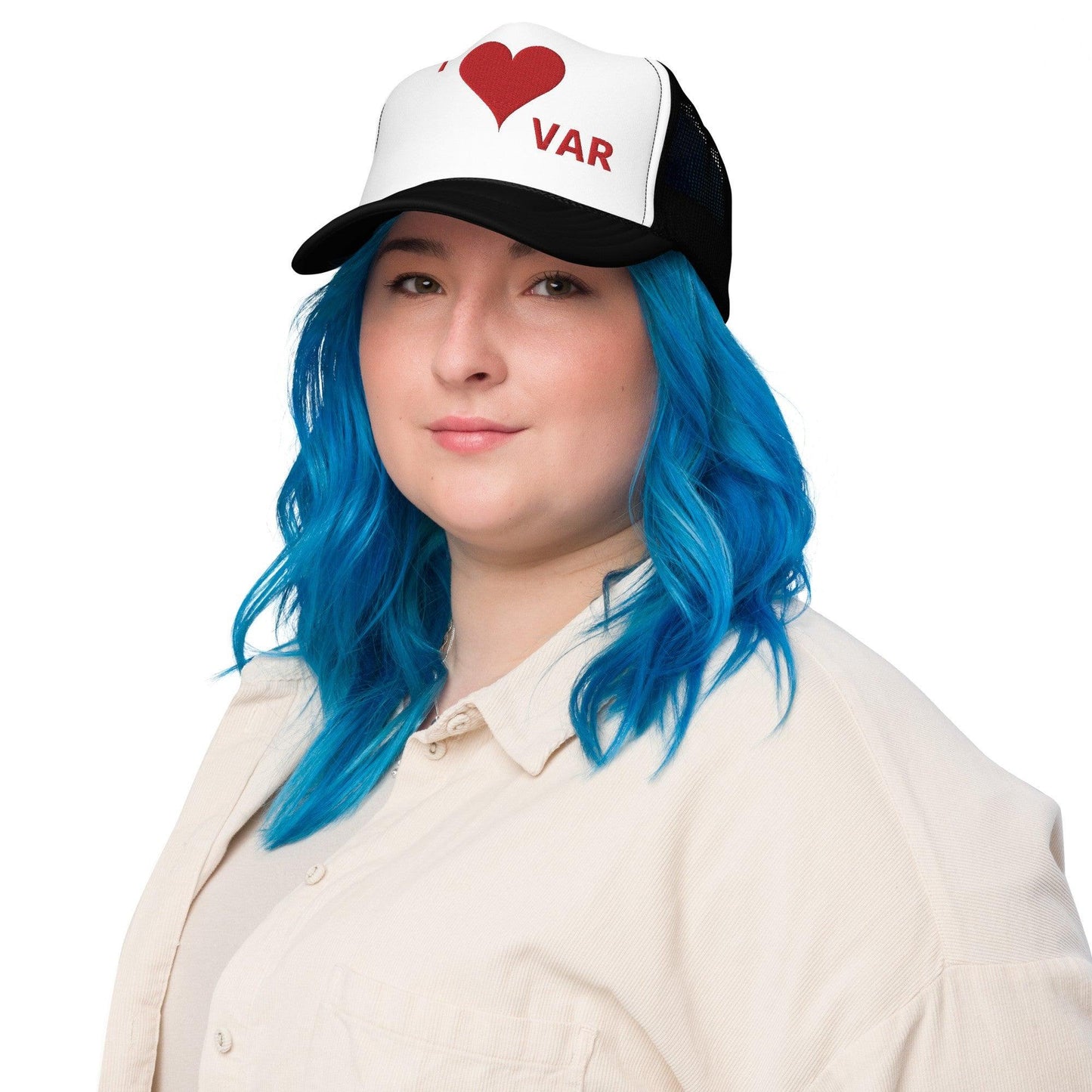 "I Love VAR" Foam trucker hat - Emporium WRJJ