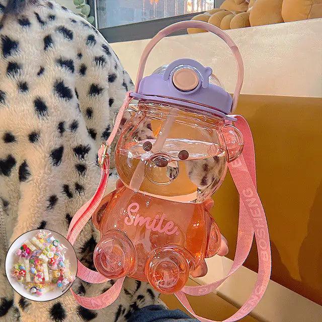 Kawaii Bear Water Bottle - Emporium WRJJ