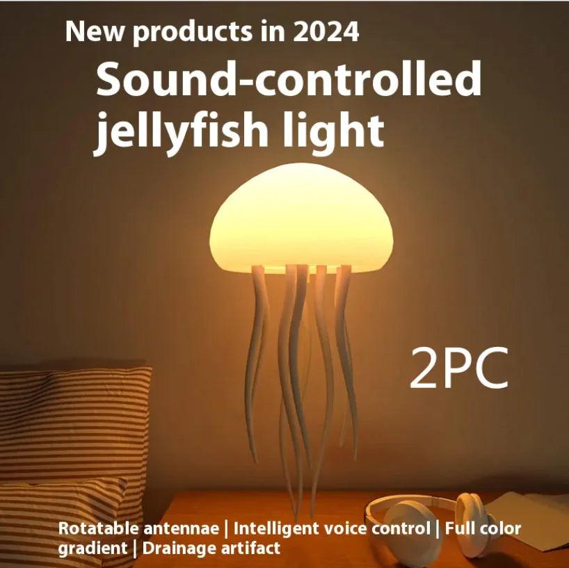 LED Jellyfish Mood Lamp - Smart Bedside Light - Emporium WRJJ