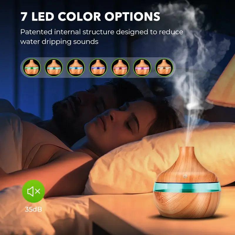 LED Wood Grain Humidifier - Emporium WRJJ