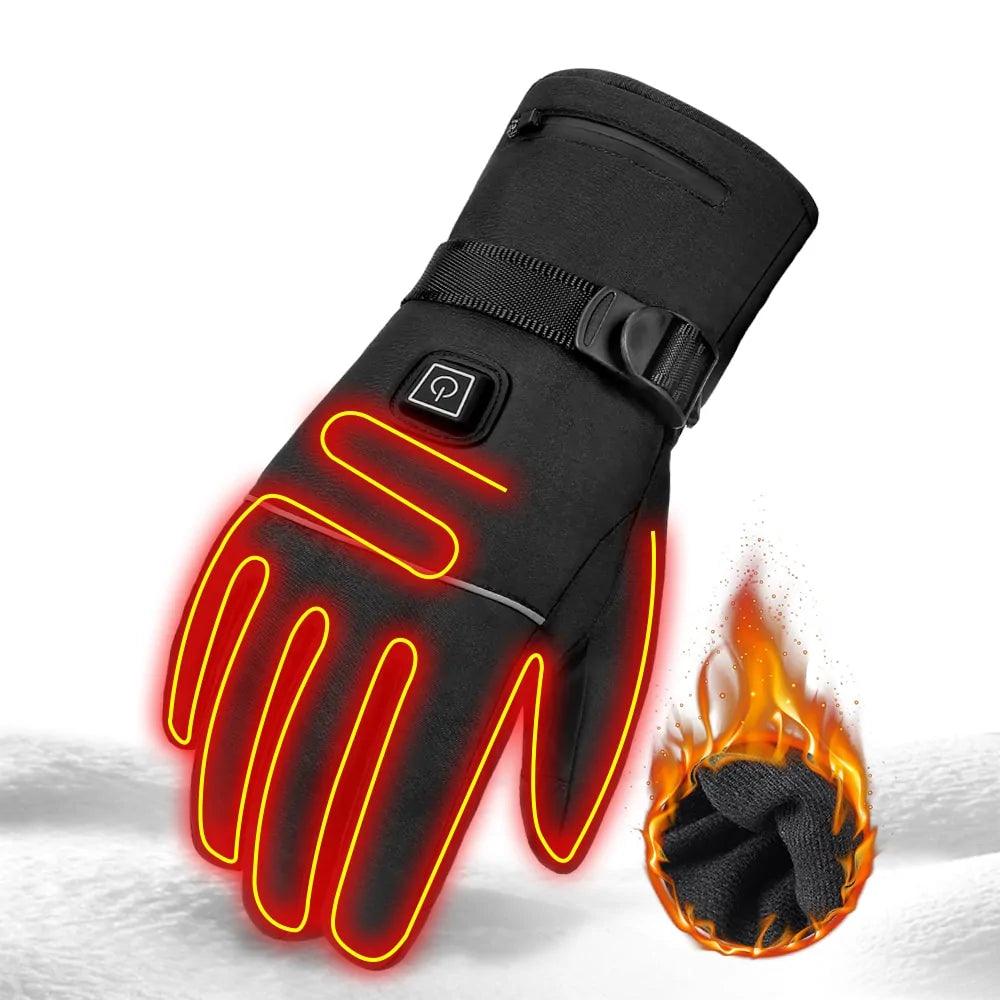 Smart Water Resistant Rechargeable Heated Gloves (Black)