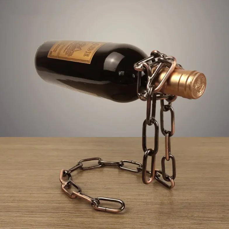 Magic Iron Chain Wine Bottle Holder - Emporium WRJJ