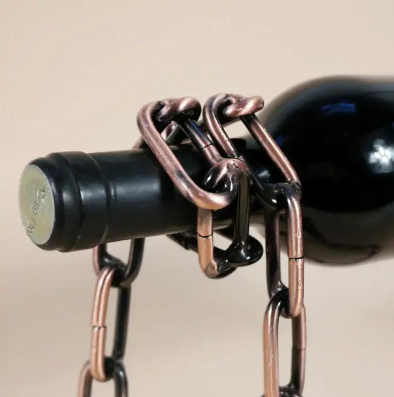 Magic Iron Chain Wine Bottle Holder - Emporium WRJJ