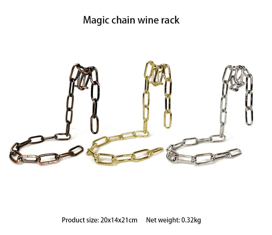 Magic Iron Chain Wine Bottle Holder - Emporium WRJJ