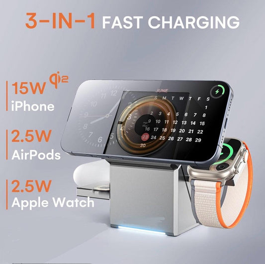 Magnetic Touch Rotating Wireless Charger - Emporium WRJJ