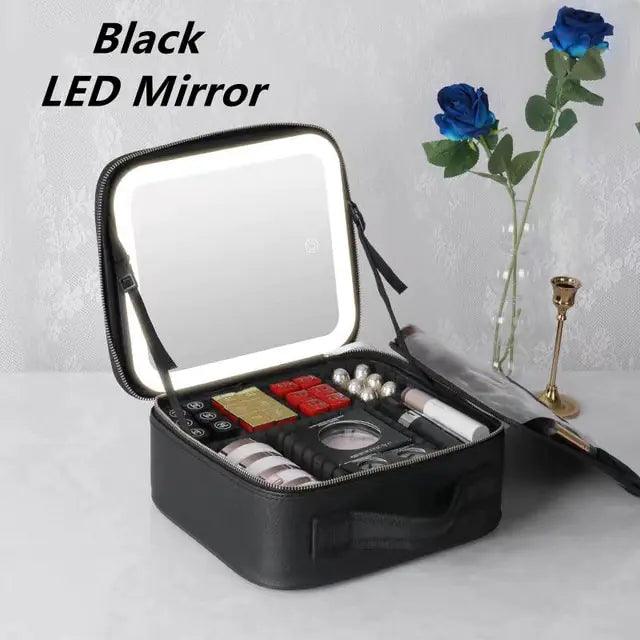 Makeup Bag with Led Mirror - Emporium WRJJ