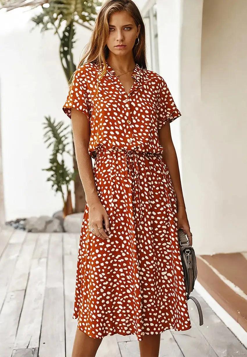 Maya Polka Dot Dress - Emporium WRJJ