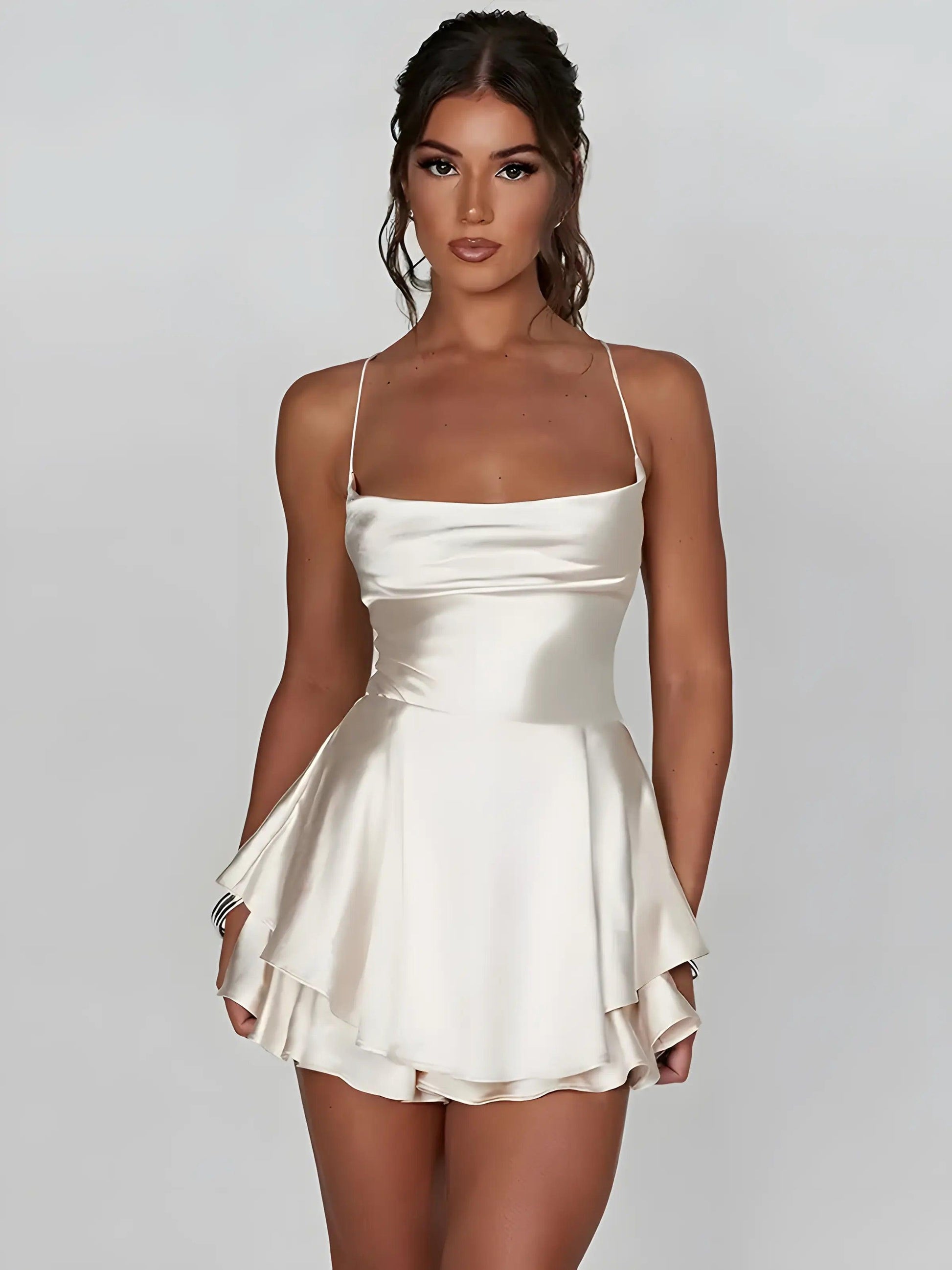 Mini Satin Cami Dress - Emporium WRJJ