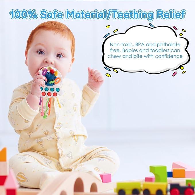 Montessori Pull String Sensory Teething Toys for Babies - Emporium WRJJ