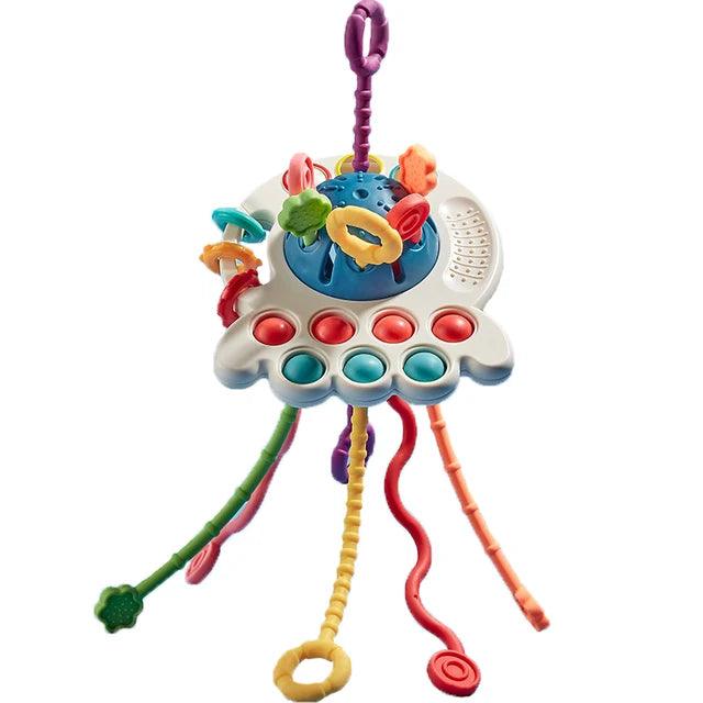 Montessori Pull String Sensory Teething Toys for Babies - Emporium WRJJ