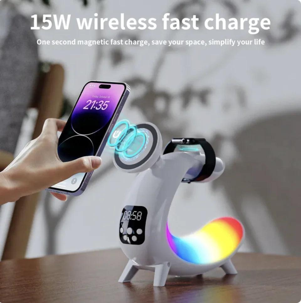 Multi-function LED Wireless Charging Bedside Table Lamp - Emporium WRJJ