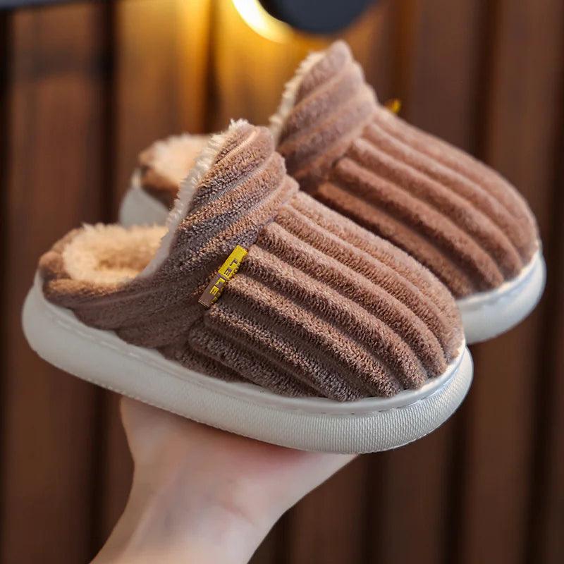 Non-Slip Thick-Soled Warm Cotton Slippers - Emporium WRJJ