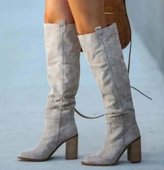 Over The Knee Heel Boots - Emporium WRJJ