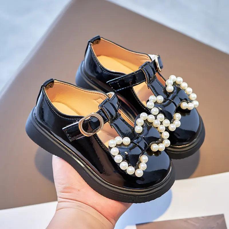 Pearl Bow Princess Shoes - Emporium WRJJ