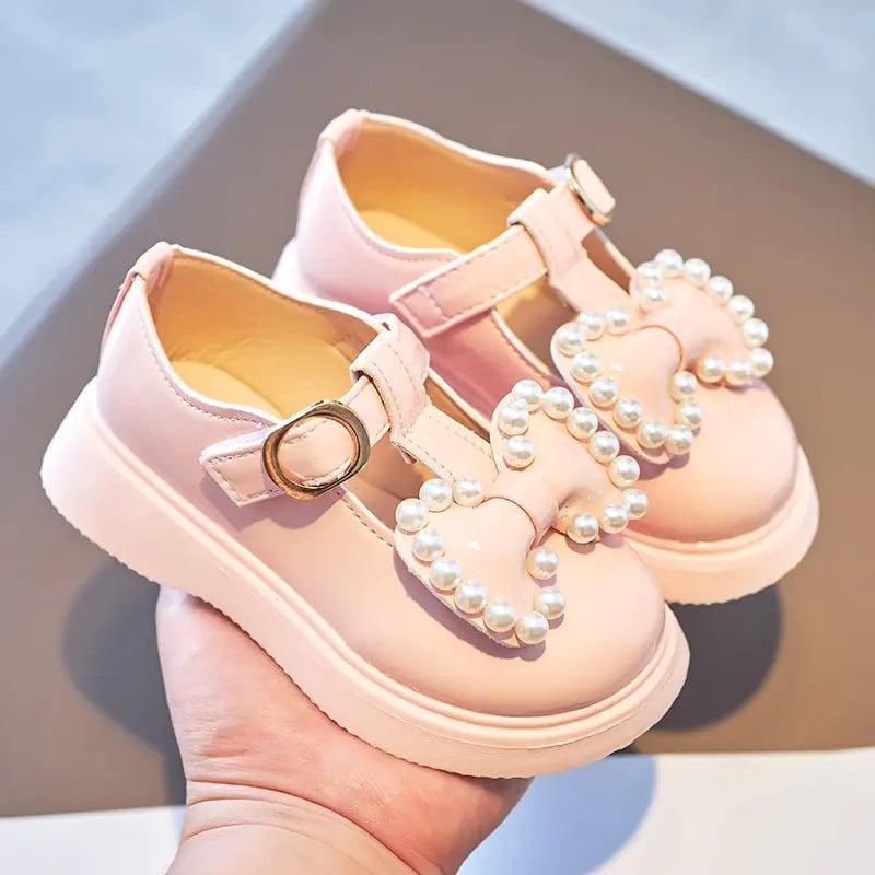 Pearl Bow Princess Shoes - Emporium WRJJ